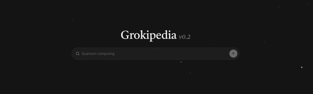 grokipedia main page