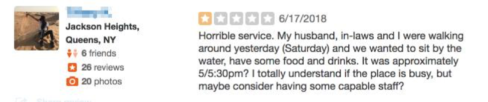 Chart showing consumer awareness and detection of fake online reviews