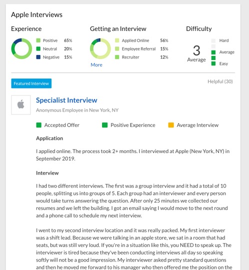 Apple interview process reviews on Glassdoor from job applicants