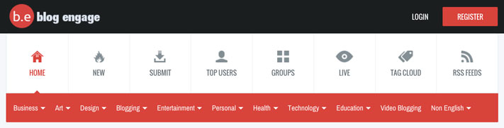 blogengage.jpg BlogEngage content syndication platform interface