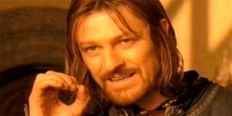 Boromir meme referencing the difficulty of writing a Wikipedia page for brand reputation management