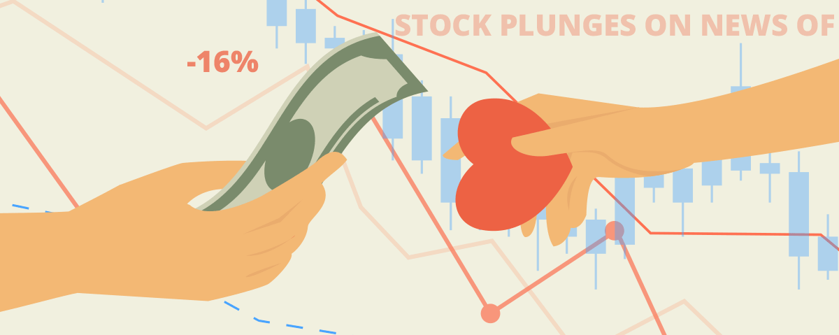 Chart illustrating the stages of business reputation damage following an executive scandal