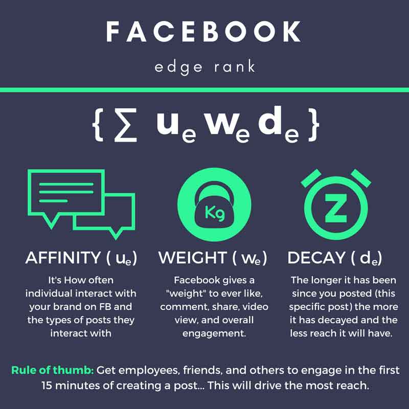 Simplified diagram of Meta's Feed ranking algorithm and its key signals