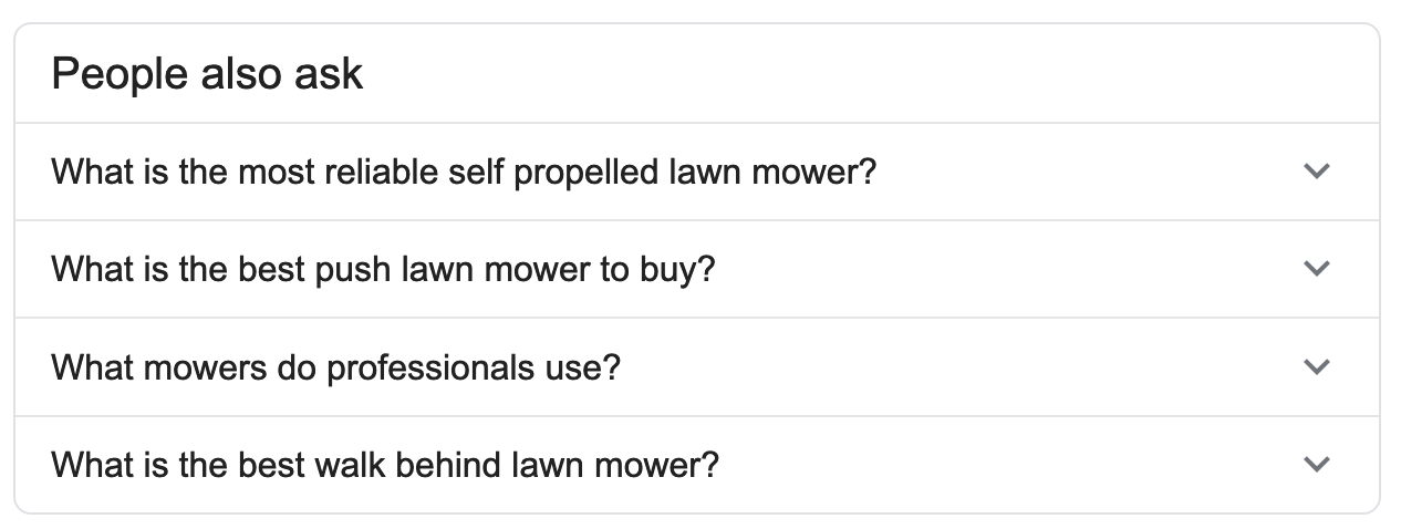 people also ask example