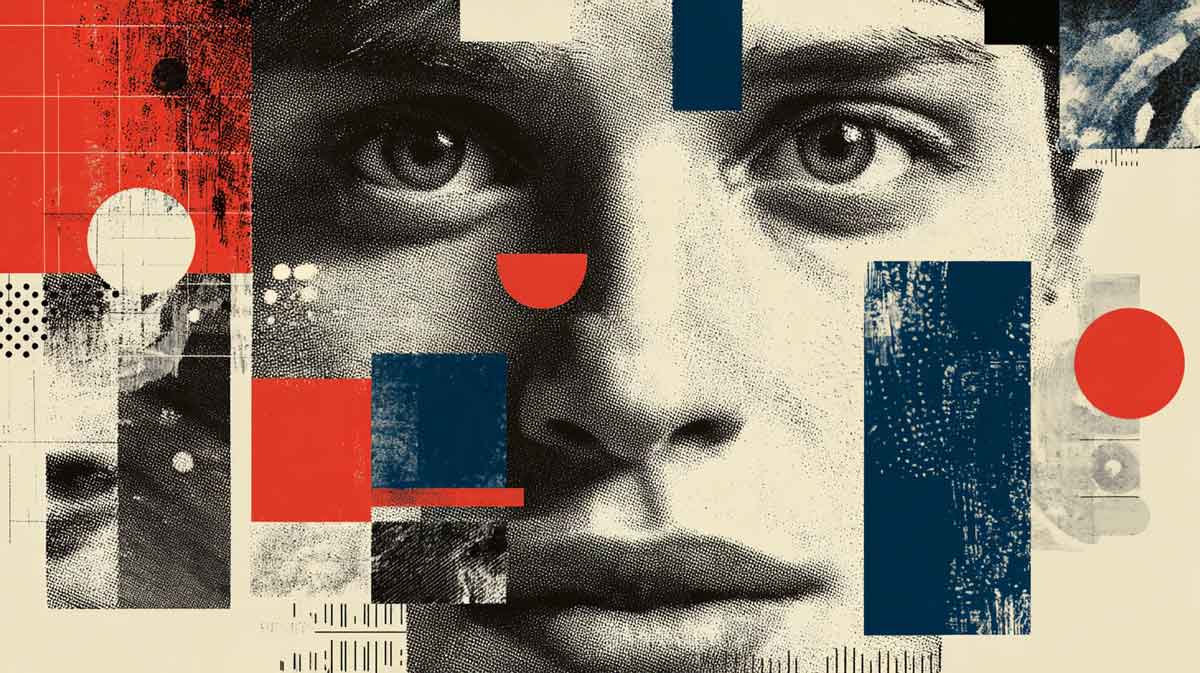 New website rebrand image of a face.