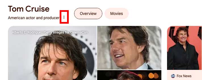 To find the KGMID, do a normal Google search, then click the three dots to get the sharing popup.
