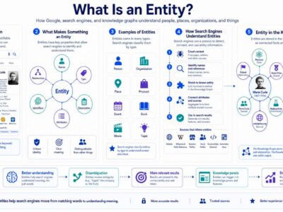 What is an entity in the knowledge graph and how do you get one? This graph shows you how.