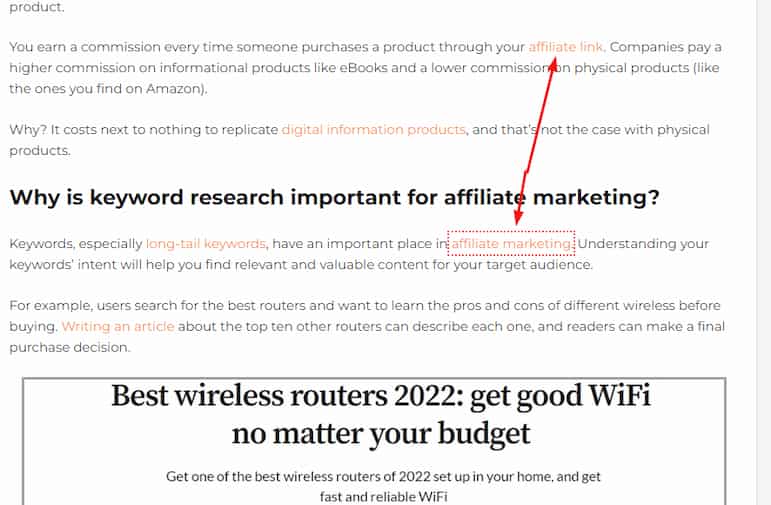 Analyze backlink profile