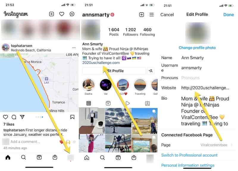How to add a link in your Instagram bio