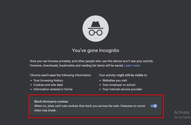 Incognito mode