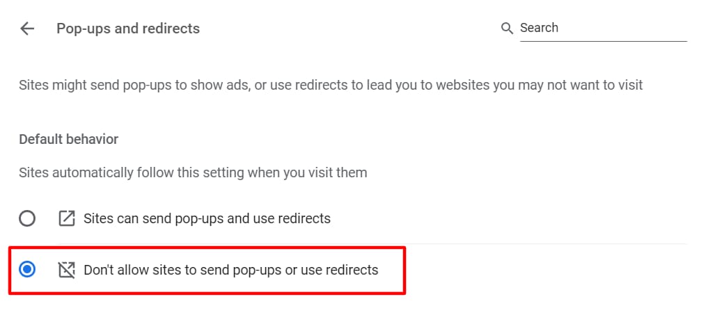 Popups