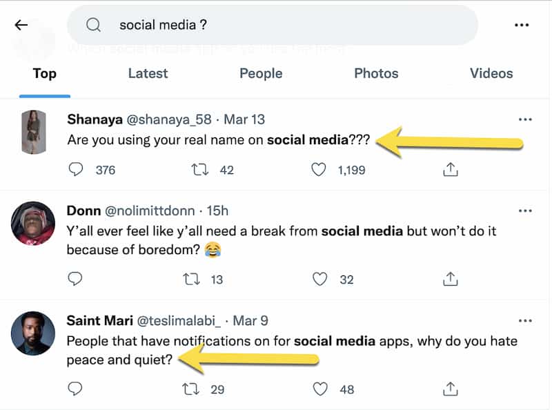 Twitter search