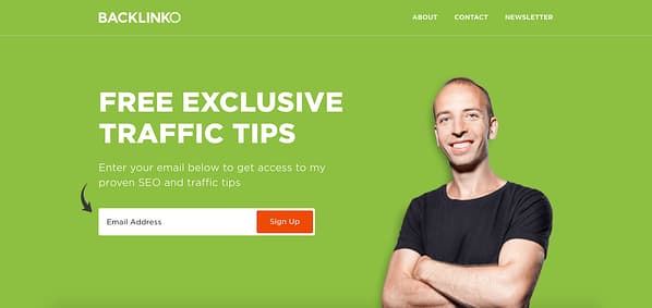 backlinko landing page
