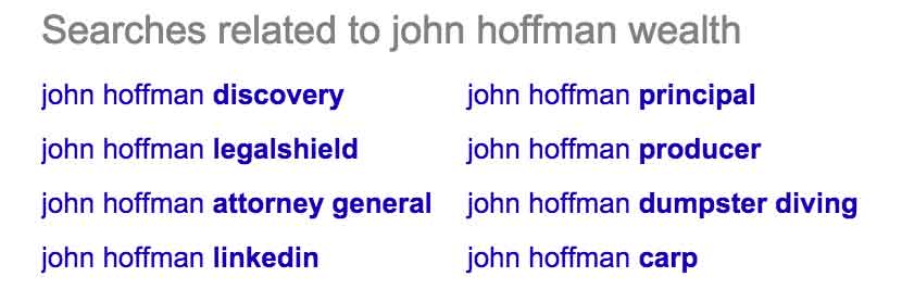 Google search results for an individual wealth manager